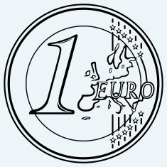 One euro coin N2