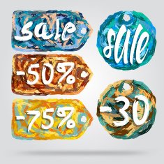 Set of sale labels N4