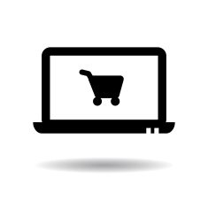 Buy Online icon vector illustration eps10 on white background