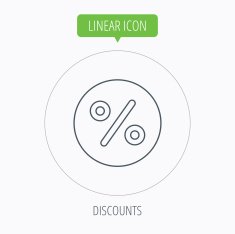 Discount percent icon Sale sign N19