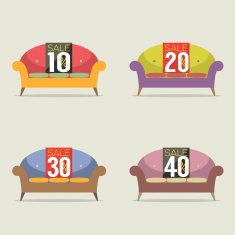 Set Of Vintage Sofas On Sale N2