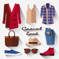 Set of casual women's clothing