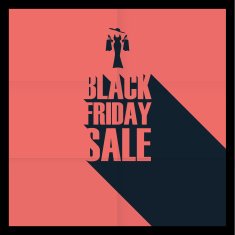 Black friday sales poster template Special offers advertising Creative typography N2