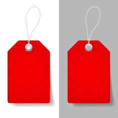 Red price tags