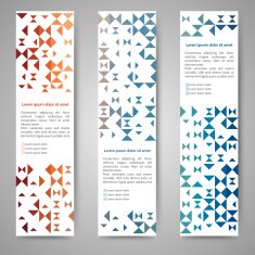 Set of abstract banners N13