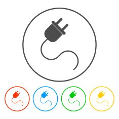 plugs icon vector illustration N4