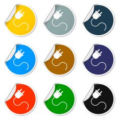 plugs icon vector illustration N7