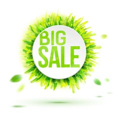 Summer season big sale label