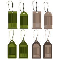tags with bullets vector design set