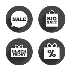Sale speech bubble icon Black friday symbol N21