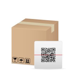 box and QR code