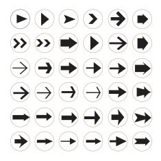 arrow icon set arrow design