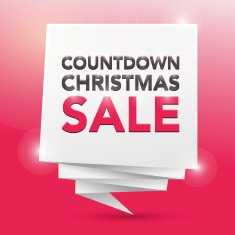 COUNTDOWN TO CHRISTMAS SALE poster design element