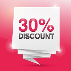 30 discount poster design element