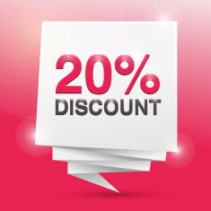 20 discount poster design element