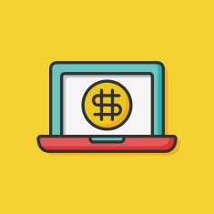 online shopping color line icon N3