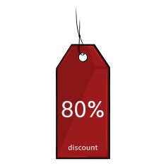 Vector Single Cartoon Discount Tag