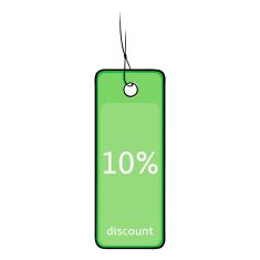 Vector Single Cartoon Discount Tag N5