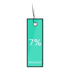 Vector Single Cartoon Discount Tag N6