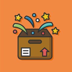 logistics freight color line icon N2