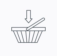 Shopping cart icon Online buying sign N11