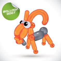 Balloon Goat Illustration N2