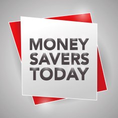 MONEY-SAVERS TODAY poster design element N2