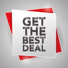 GET THE BEST DEAL poster design element N2