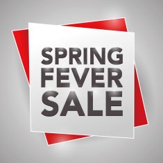 SPRING FEVER SALE poster design element N2
