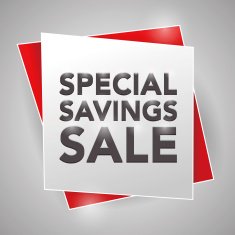 SPECIAL SAVINGS SALE poster design element N2