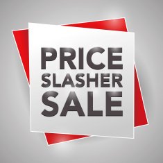 PRICE SLASHER SALE poster design element N2