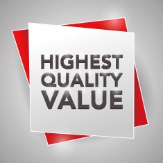 HIGHEST QUALITY VALUE poster design element N2