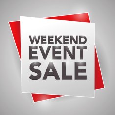 weekend event sale