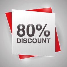 80 discount poster design element N2