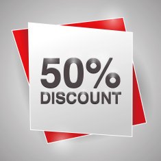 50 discount poster design element N2