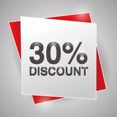 30 discount poster design element N2