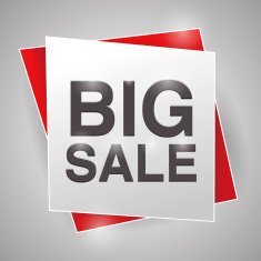 big sale poster design element N2