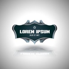 Vector banner 3d style