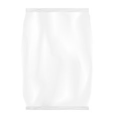 White gray snack chips packaging foil bag