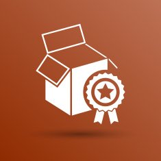 PREMIUM box packing vector design isolated icon N3