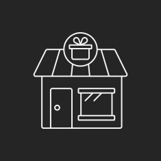 shopping store line icon N13