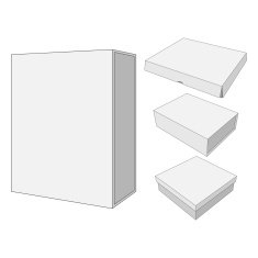 Design of four cardboard Package Box N2