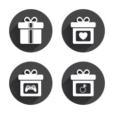 Gift box sign icon Present symbol N29