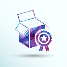 PREMIUM box packing vector design isolated icon N5
