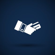 Bank credit card with hand vector illustration N9