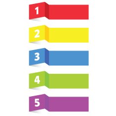 tag label paper color vector