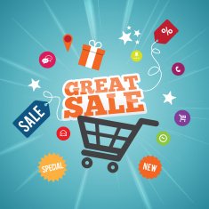 Online Great Sale Concept