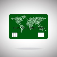 Credit card icon isolated on white background Vector illustration Eps10 N2