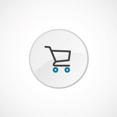 shopping cart icon 2 colored