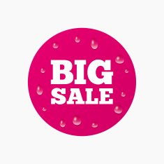 Big sale sign icon Special offer symbol N2